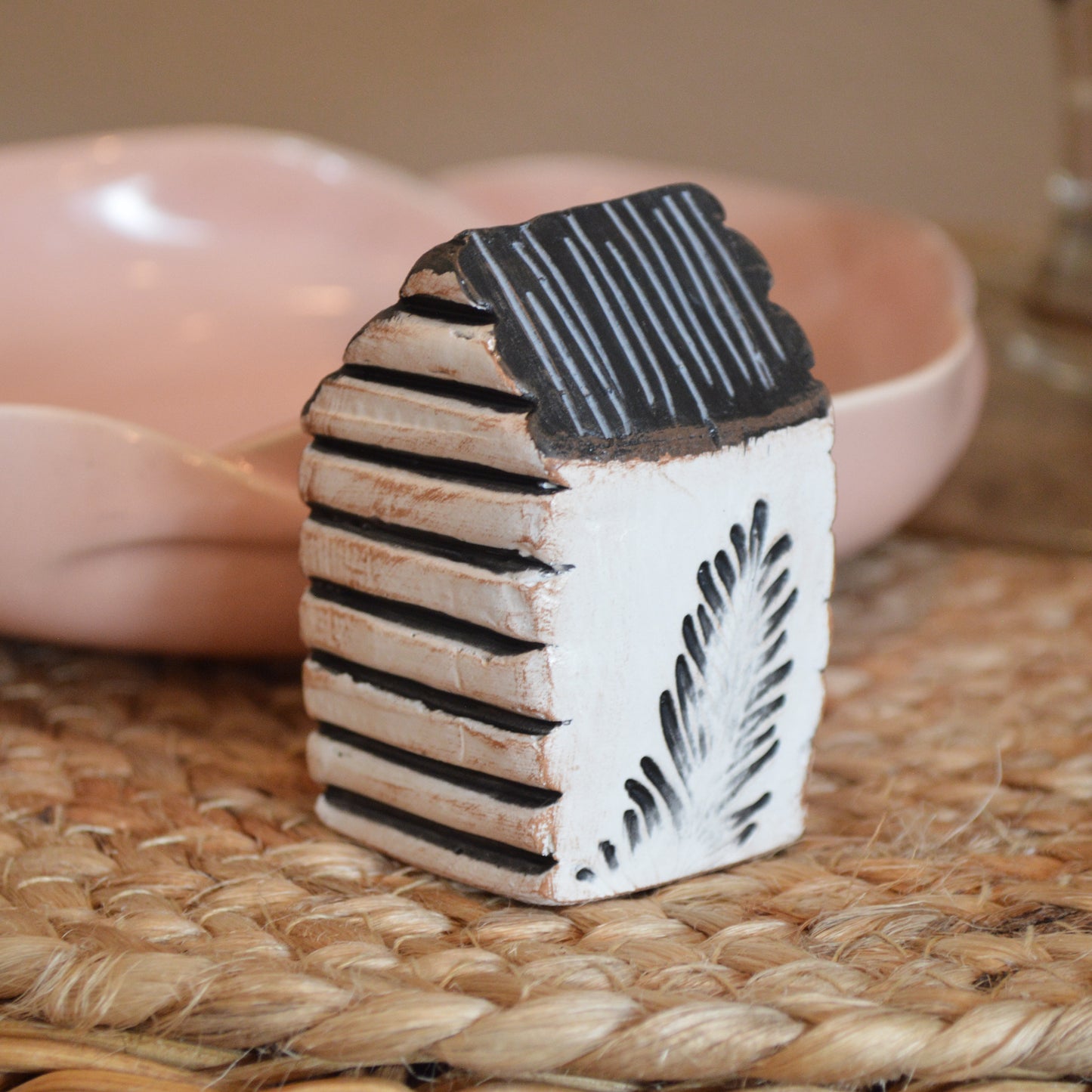 Abstract Clay House Modern Mini Sculpture