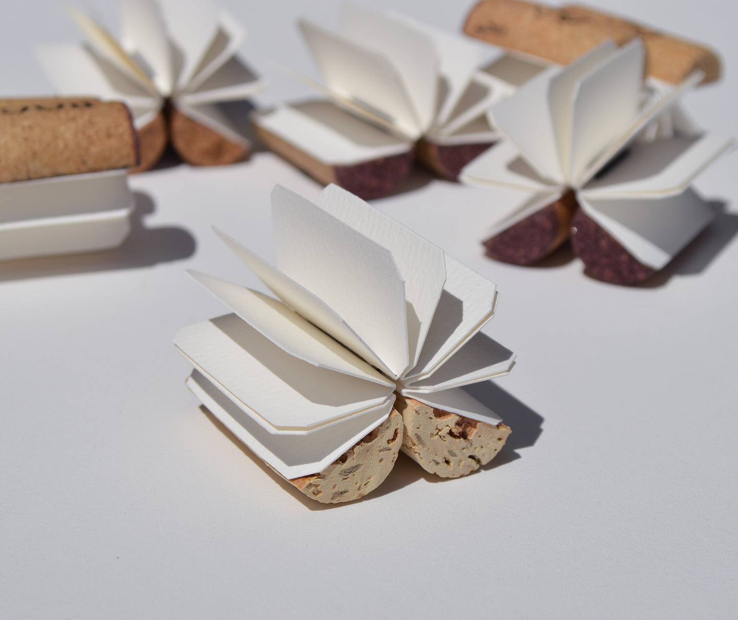 Wine Cork Book / tiny book made from a real wine cork blank book