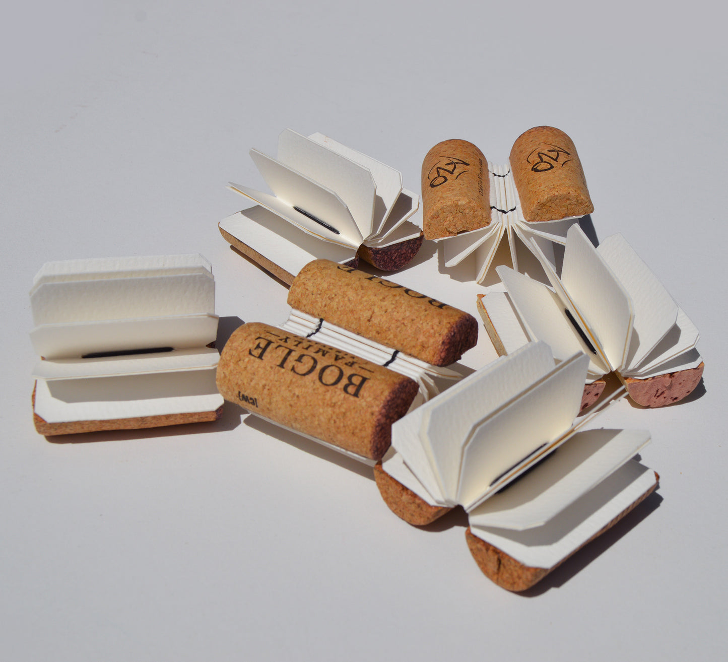 Wine Cork Book / tiny book made from a real wine cork blank book