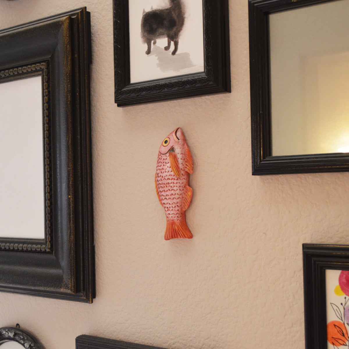 Fish Wall Art Handmade Red Snapper Kitchen Wall Decor