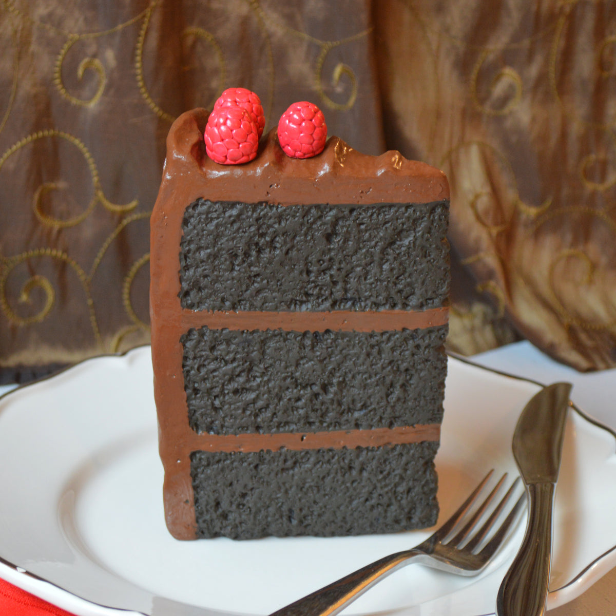 Death by Chocolate Cake Kitchen Wall Decor