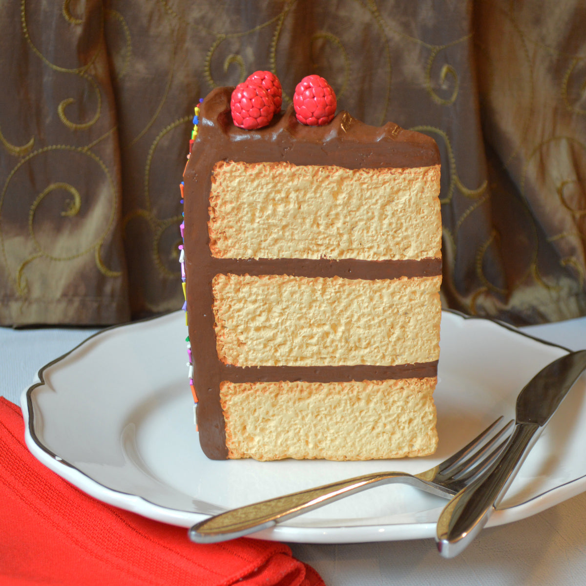 Yellow Cake Chocolate Frosting Kitchen Wall Decor