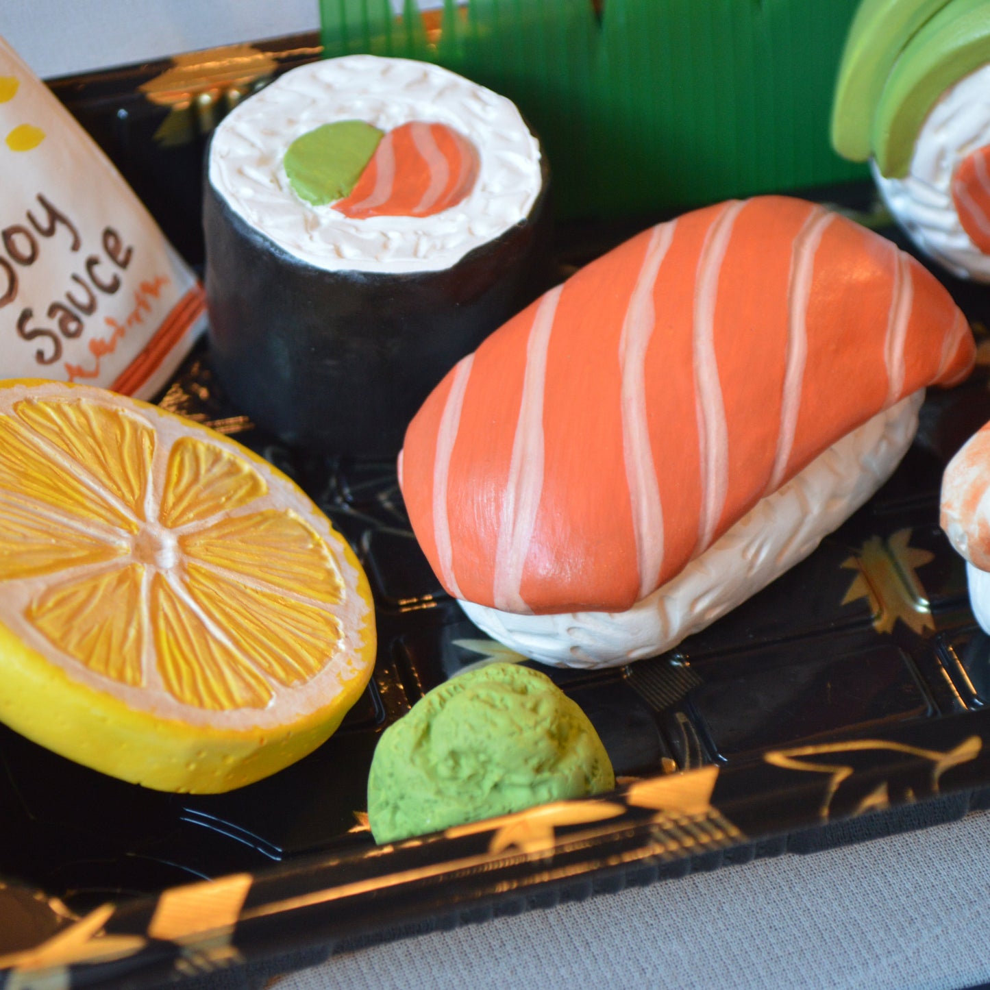 Realistic Clay Sushi Foodie Art