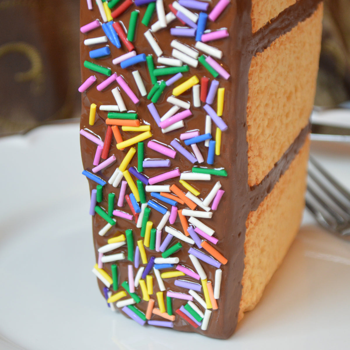 Yellow Cake Chocolate Frosting Kitchen Wall Decor