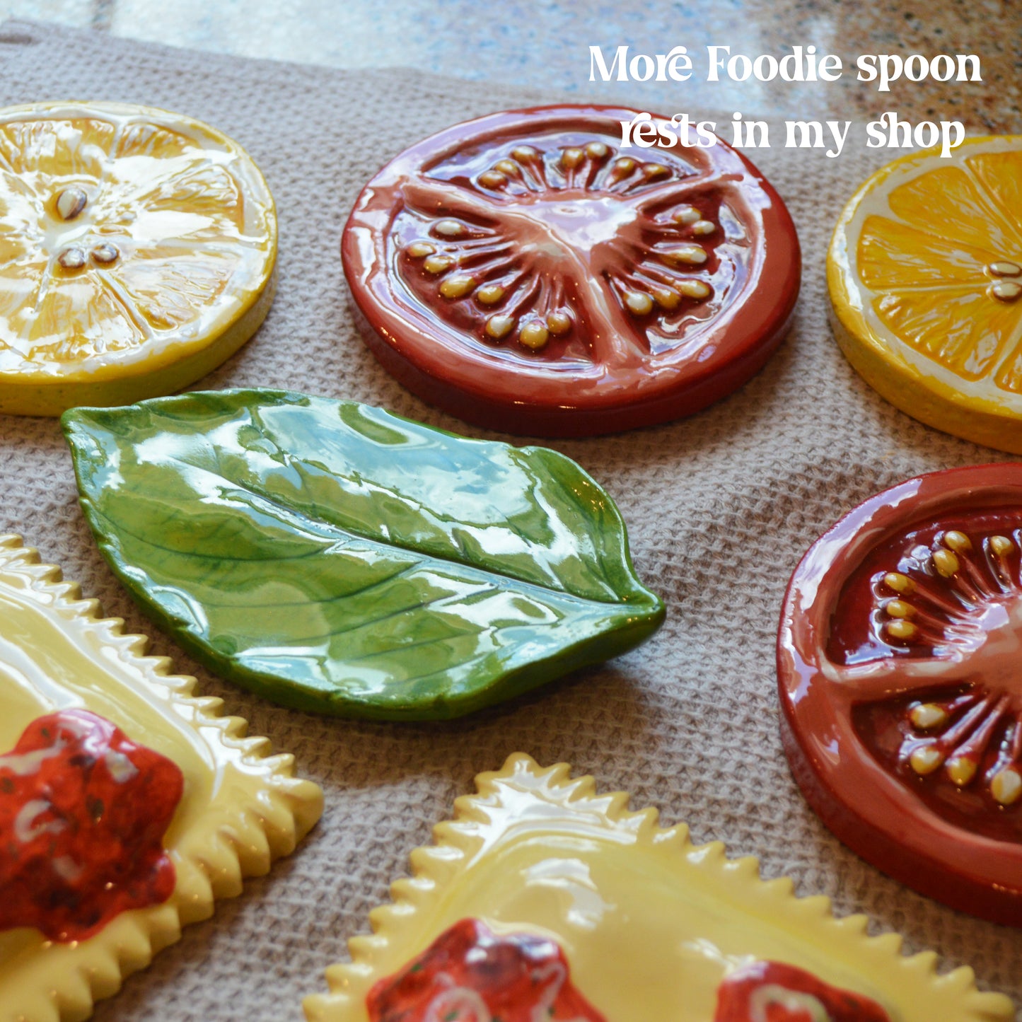Handmade Tomato Spoon Rest Italian Kitchen Decor