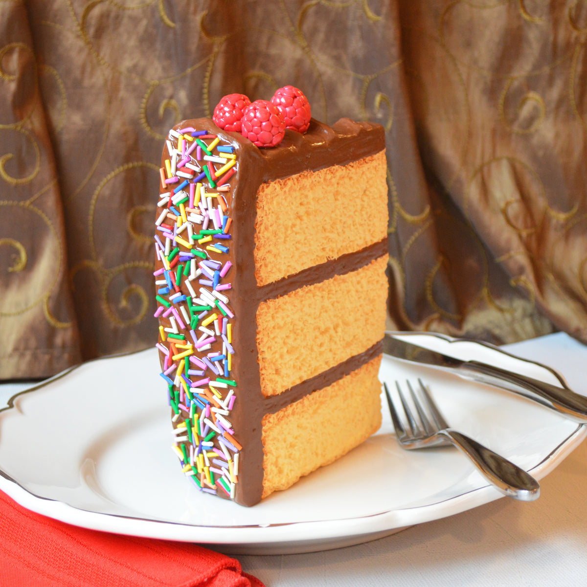 Yellow Cake Chocolate Frosting Kitchen Wall Decor