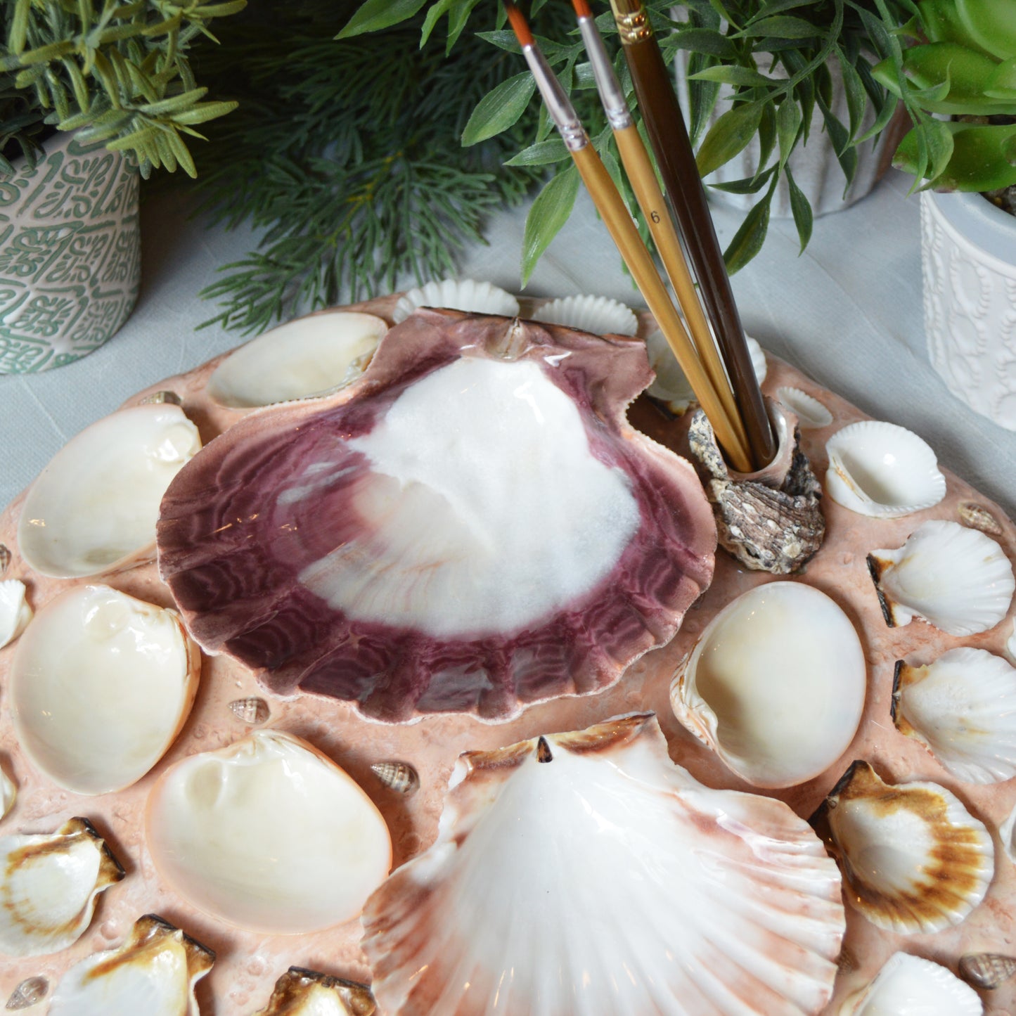 Seashell Paint Palette
