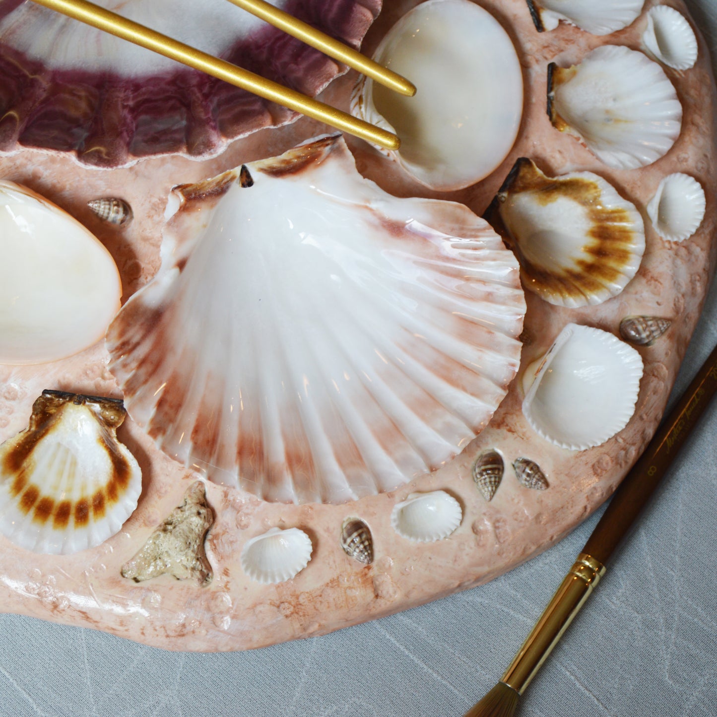 Seashell Paint Palette