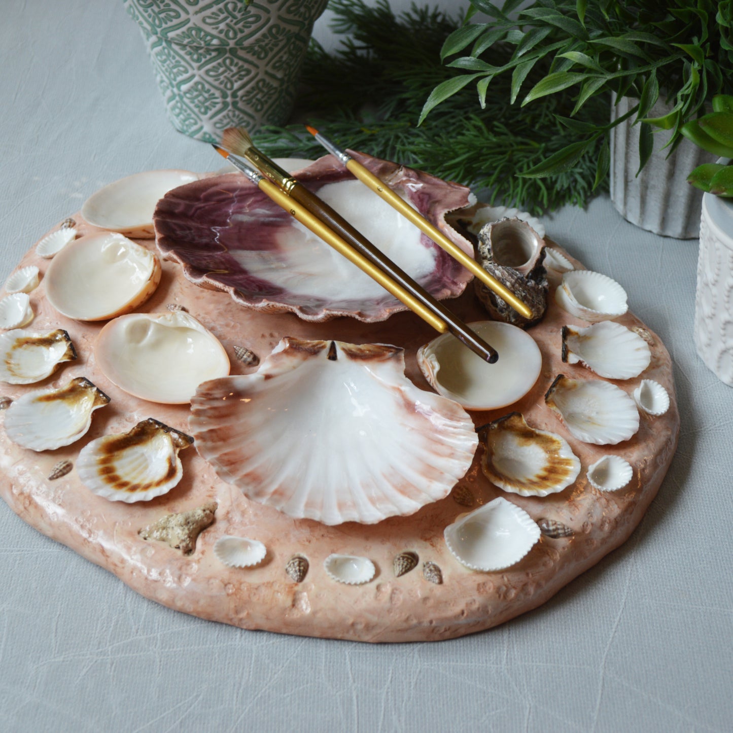Seashell Paint Palette