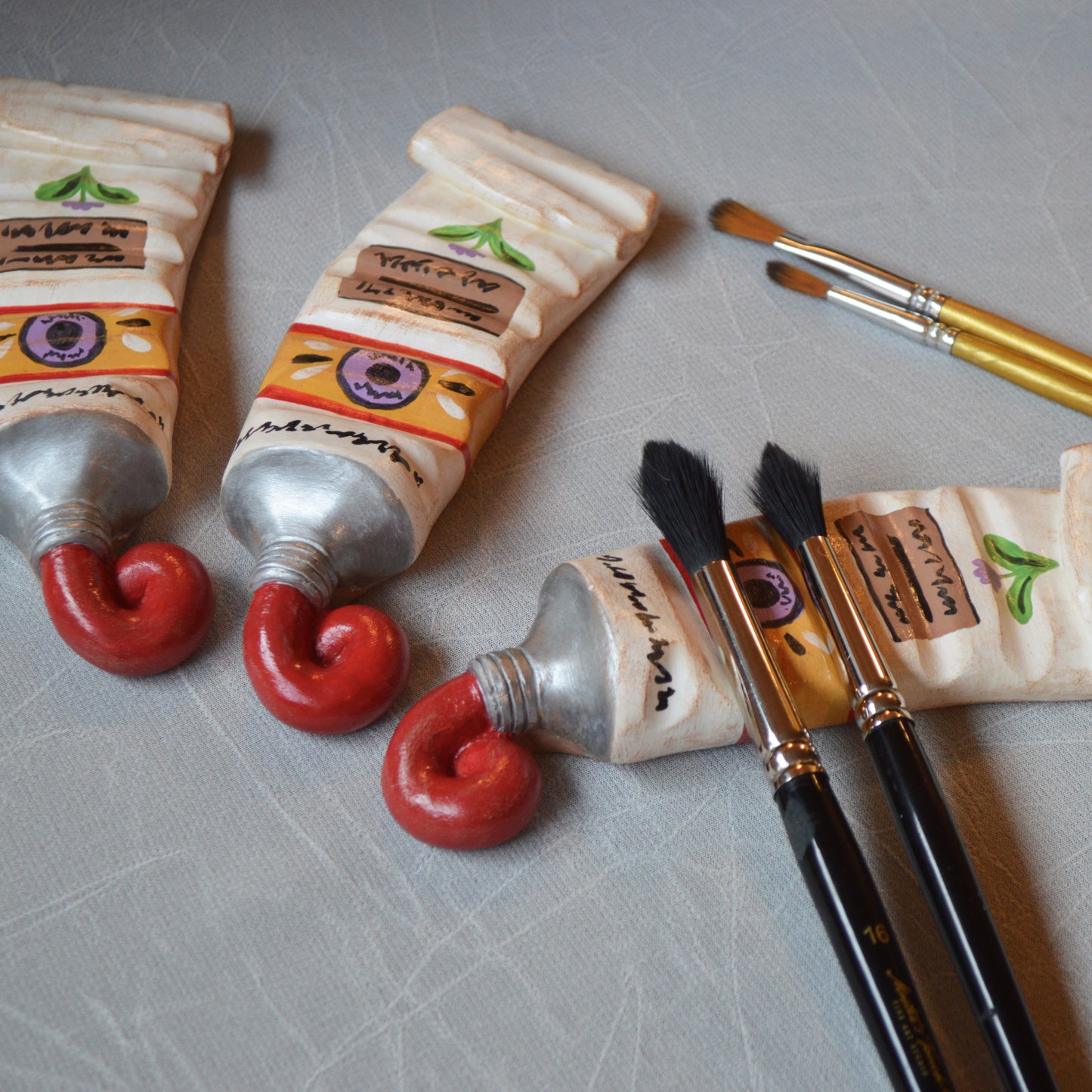 Paint Tube Brush Rest