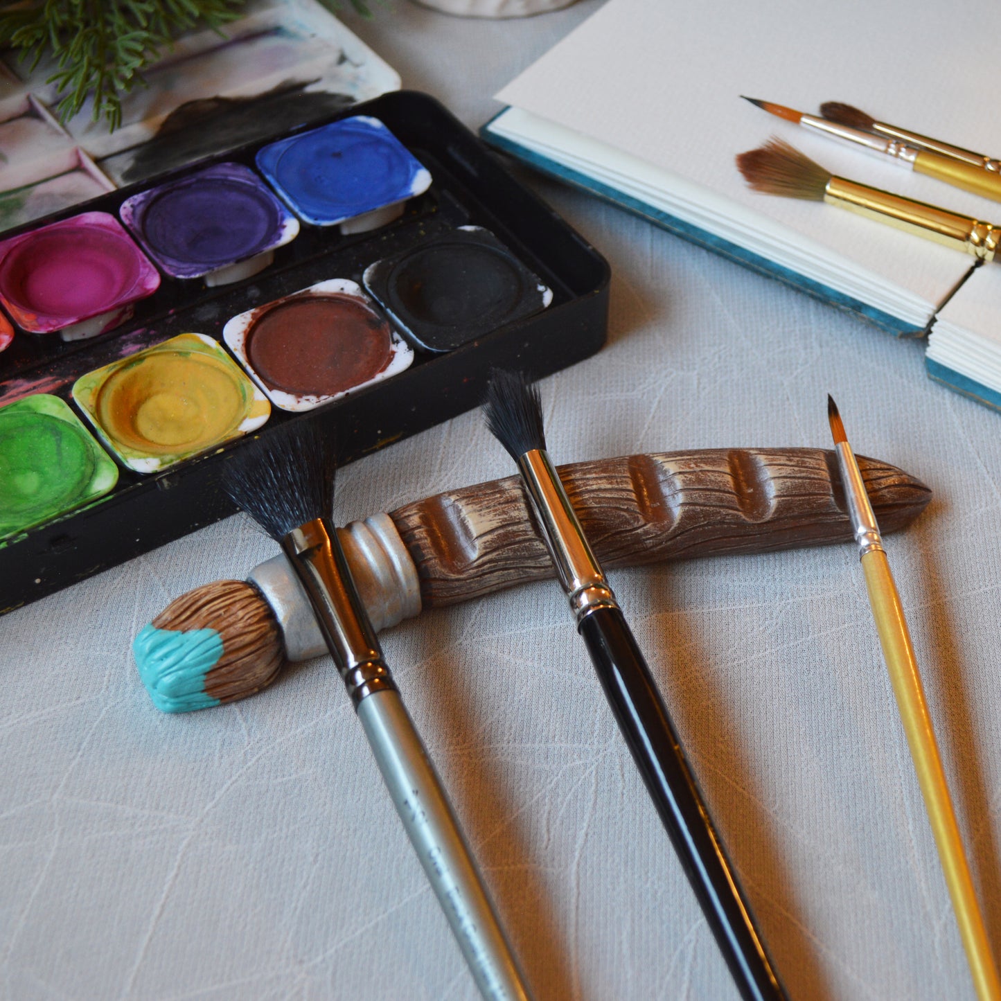 Handmade Paintbrush Brush Pen Rest