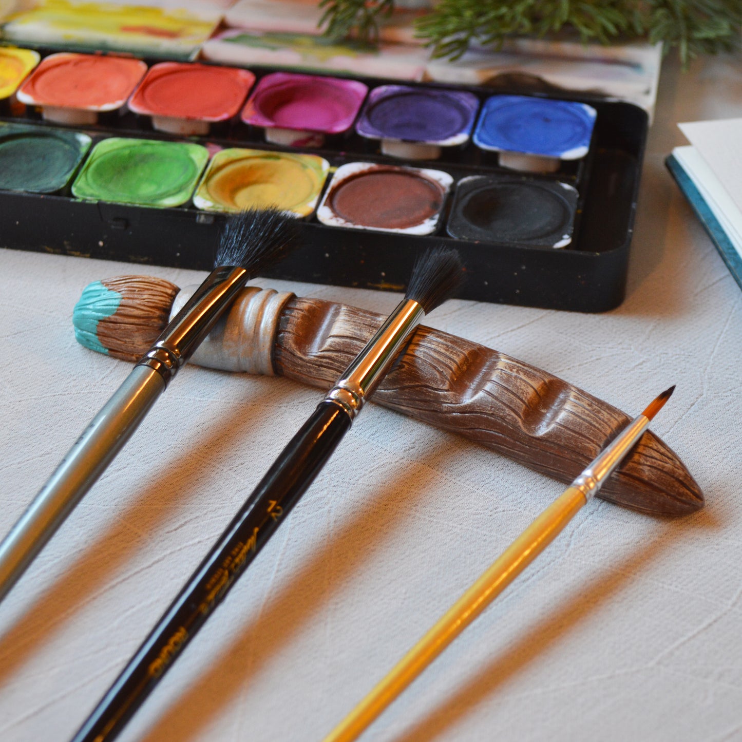 Handmade Paintbrush Brush Pen Rest