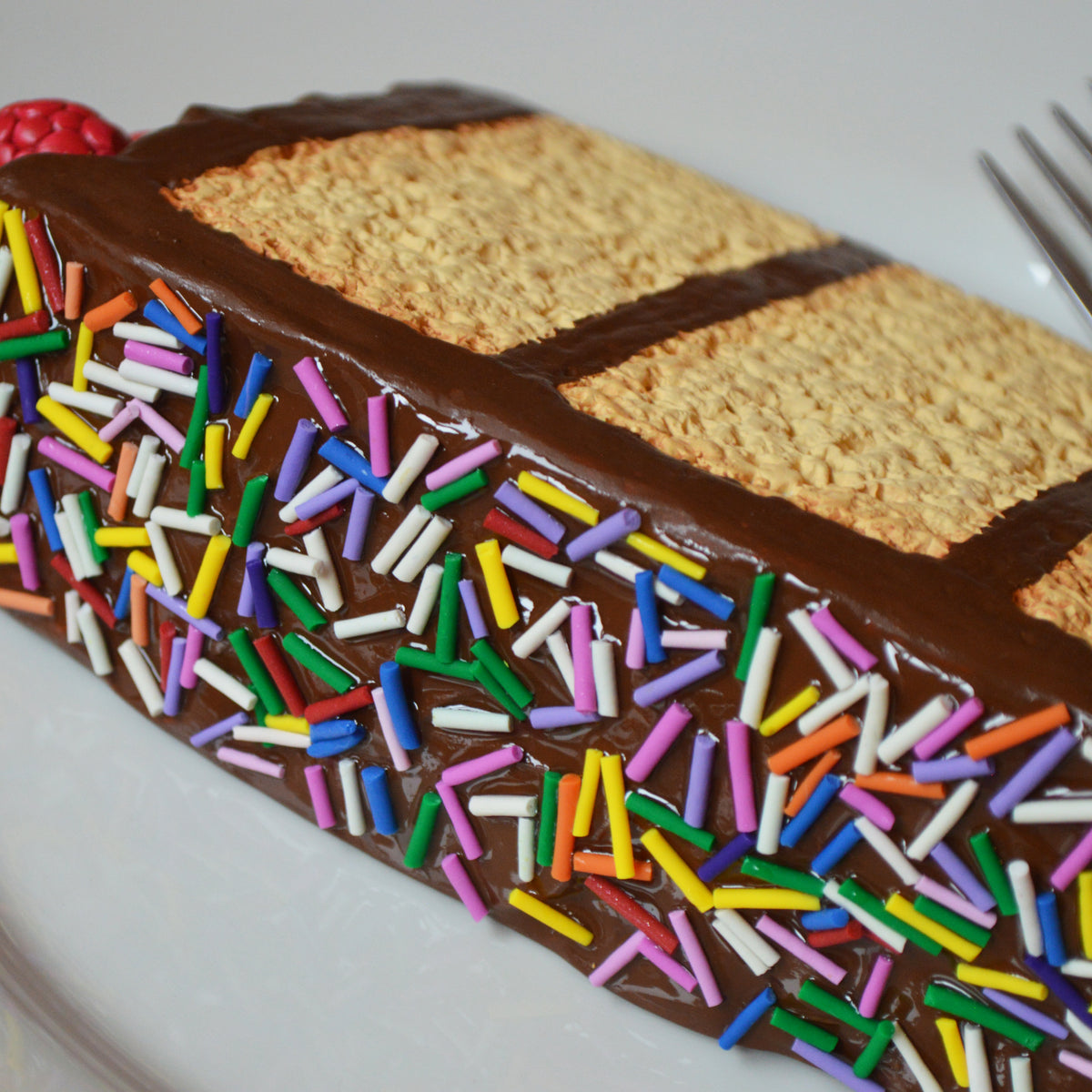 Yellow Cake Chocolate Frosting Kitchen Wall Decor