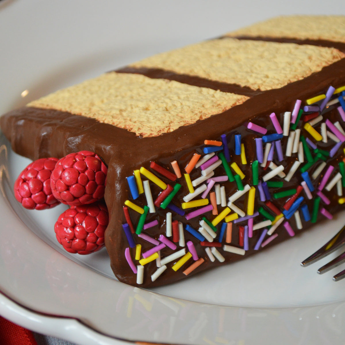 Yellow Cake Chocolate Frosting Kitchen Wall Decor
