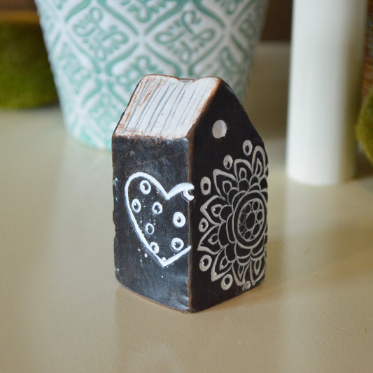 Modern Abstract Clay House Architectural Sculpture
