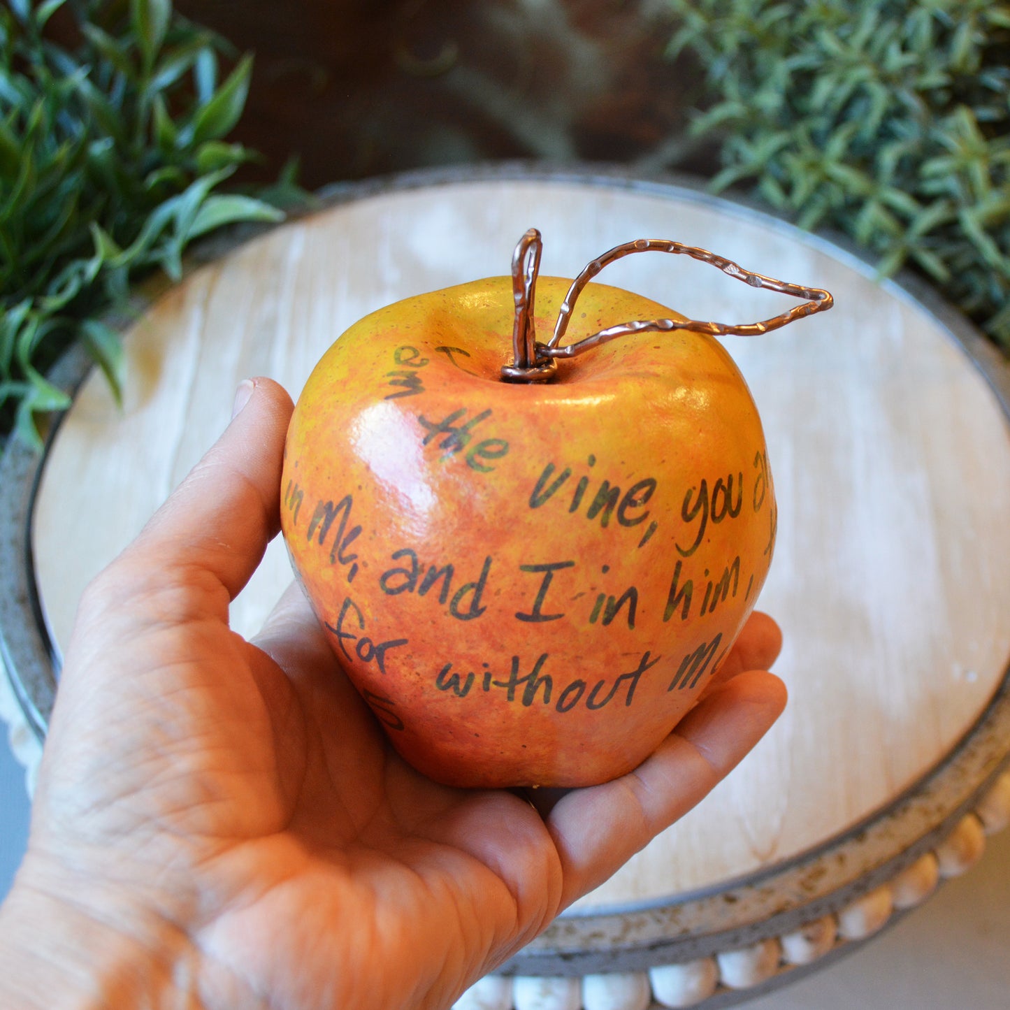 Artisan Christian Faith Decor - Apple