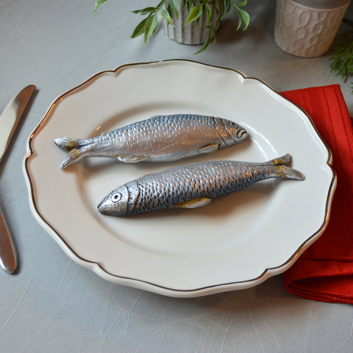 Handmade Fish Wall Art Sardine Seafood Home Decor