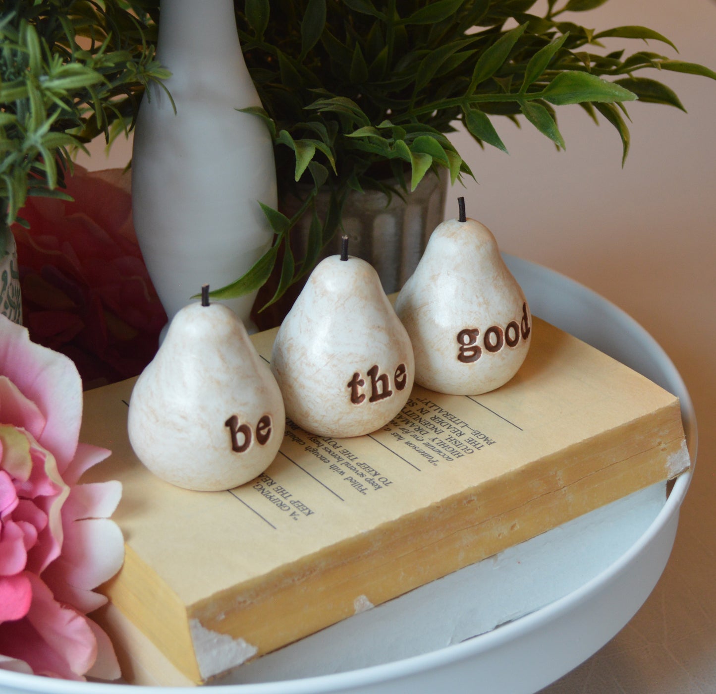 Rustic white be the good pears / FREE SHIPPING