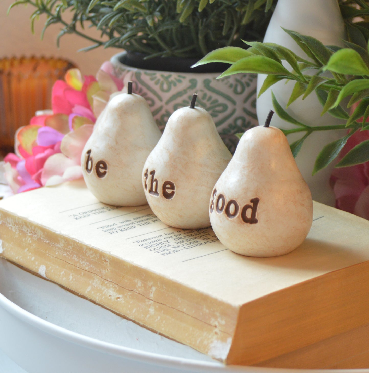 Rustic white be the good pears / FREE SHIPPING