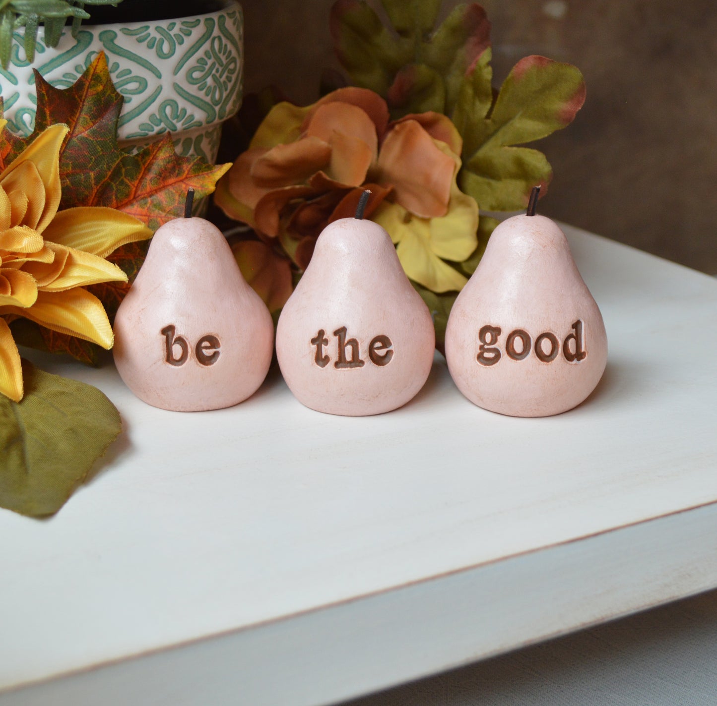 Vintage pink be the good pears / FREE SHIPPING