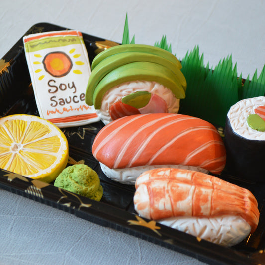 Realistic Clay Sushi Foodie Art