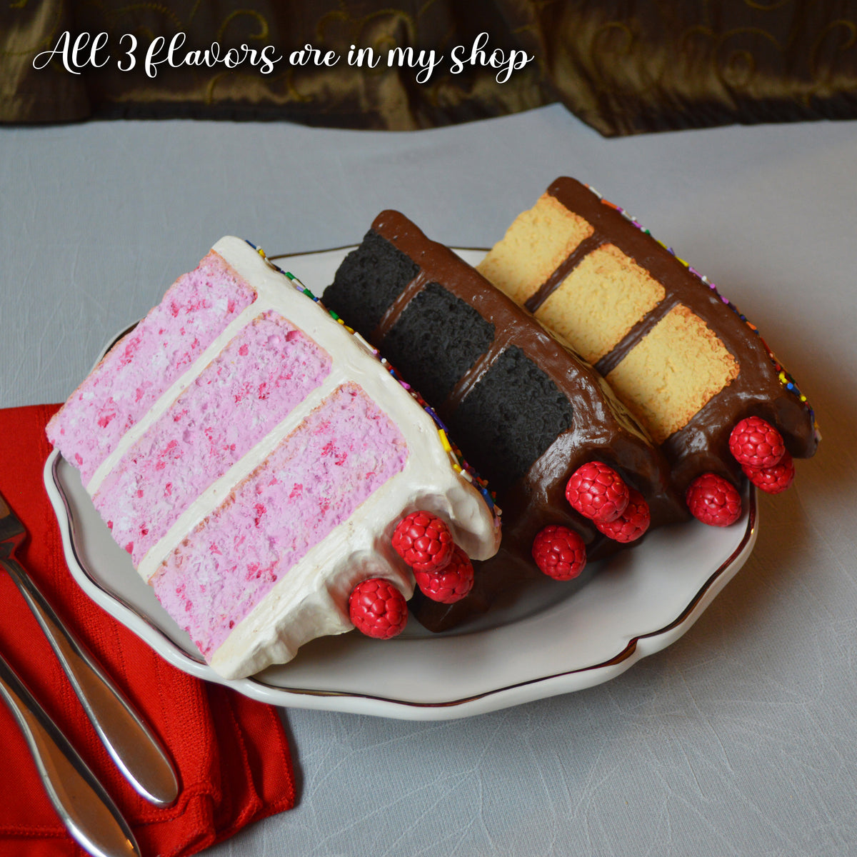 Death by Chocolate Cake Kitchen Wall Decor