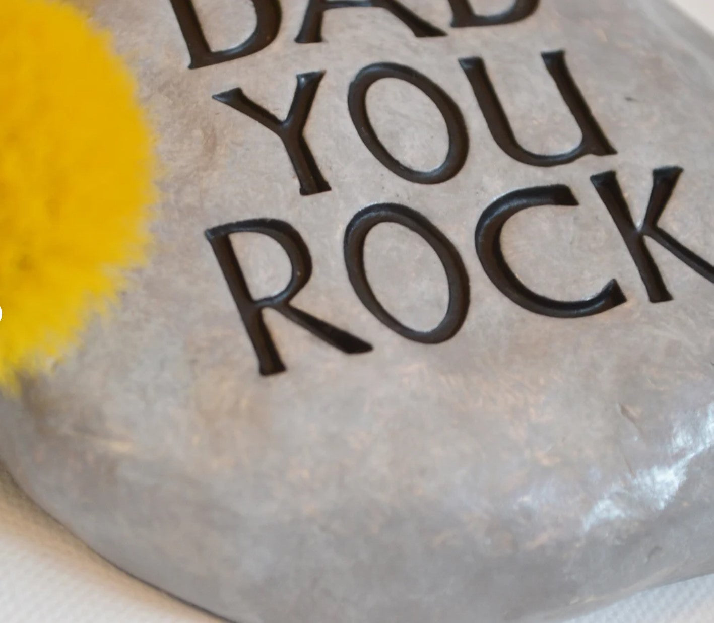 Gift for dad / funny dad gifts / Birthday gift for dad / dad you rock stone / paperweight desk decor / goofy dad humor / READY TO SHIP