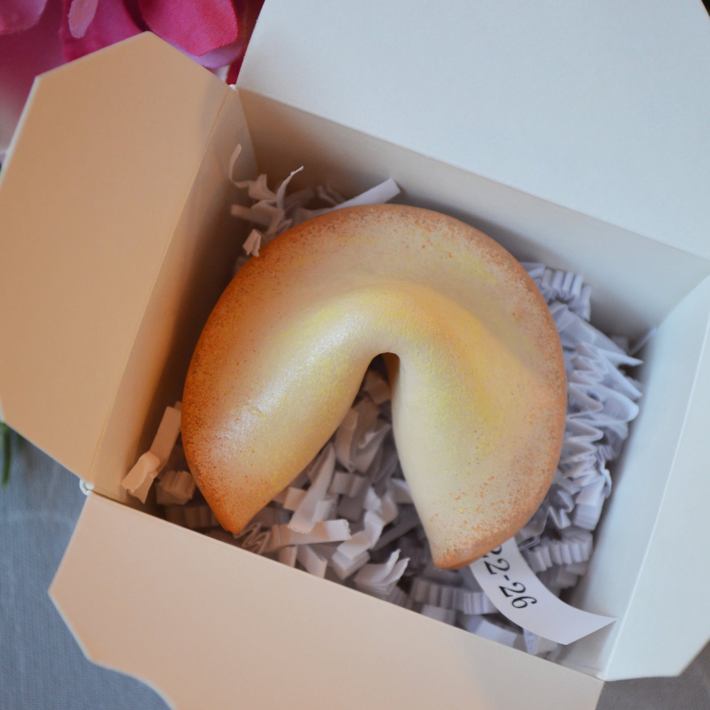 Personalized Clay Fortune Cookie Custom Text Message