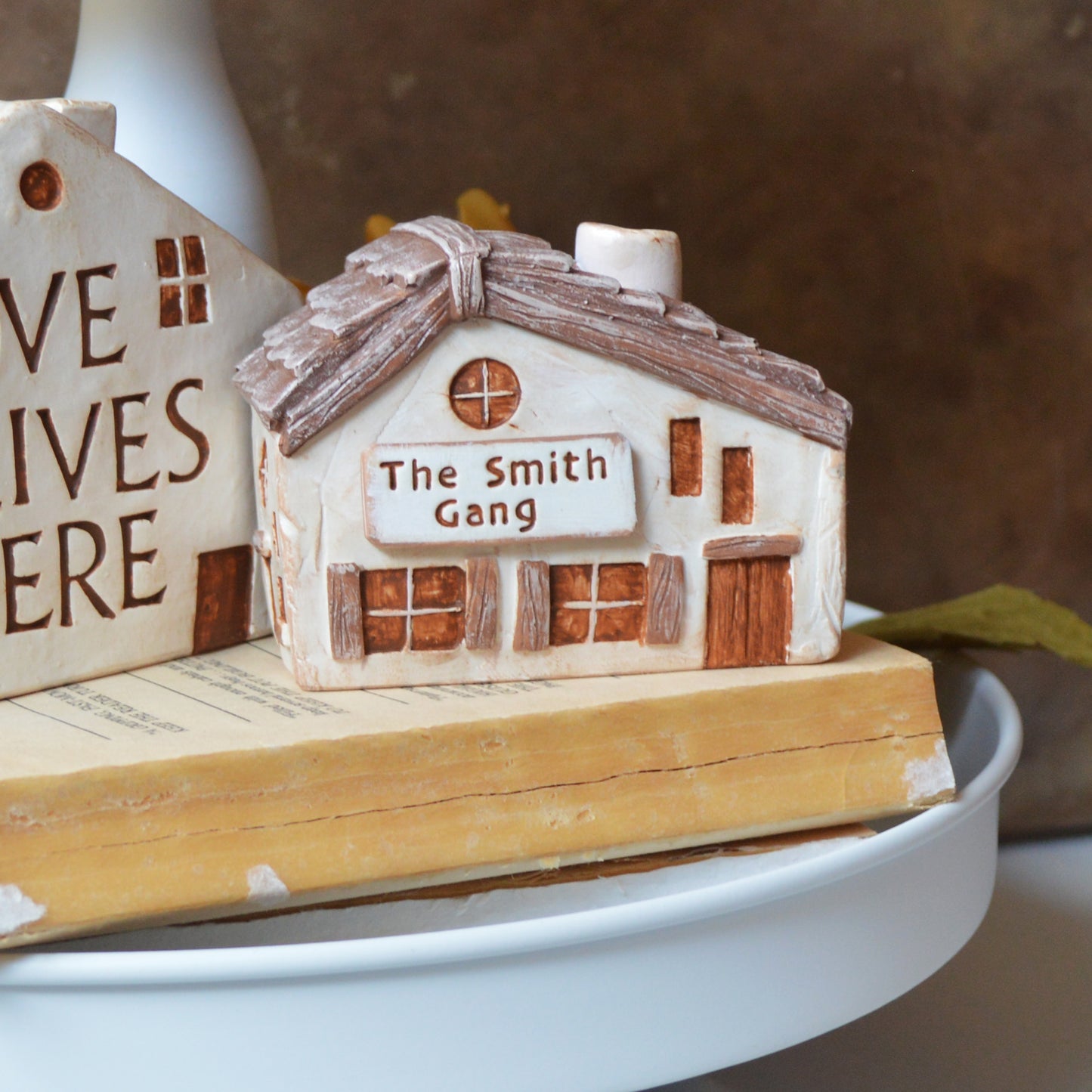 Custom Clay House, Personalized with your Name