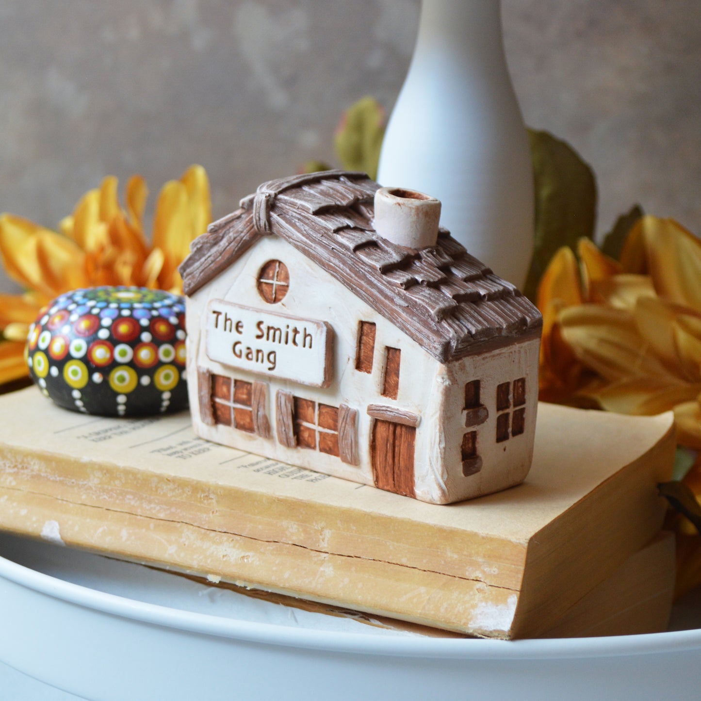Custom Clay House, Personalized with your Name