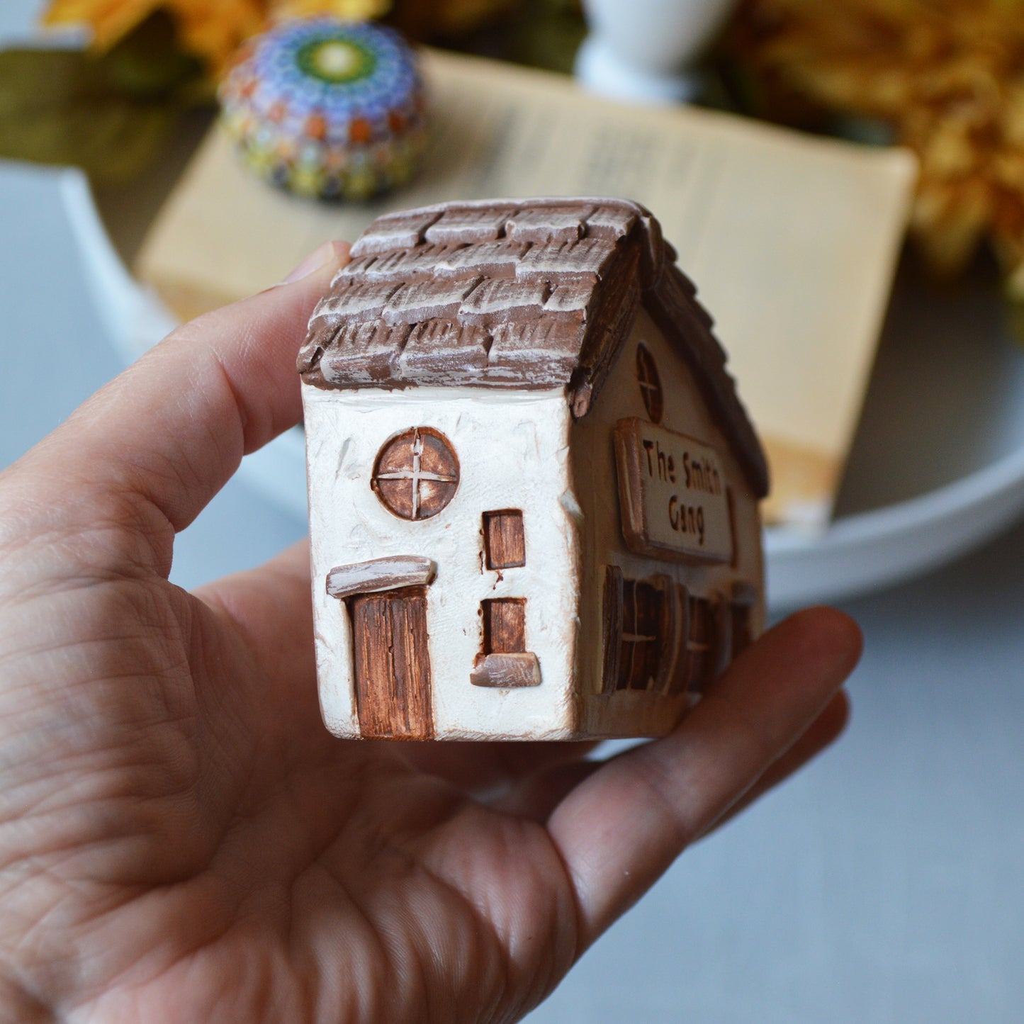 Custom Clay House, Personalized with your Name