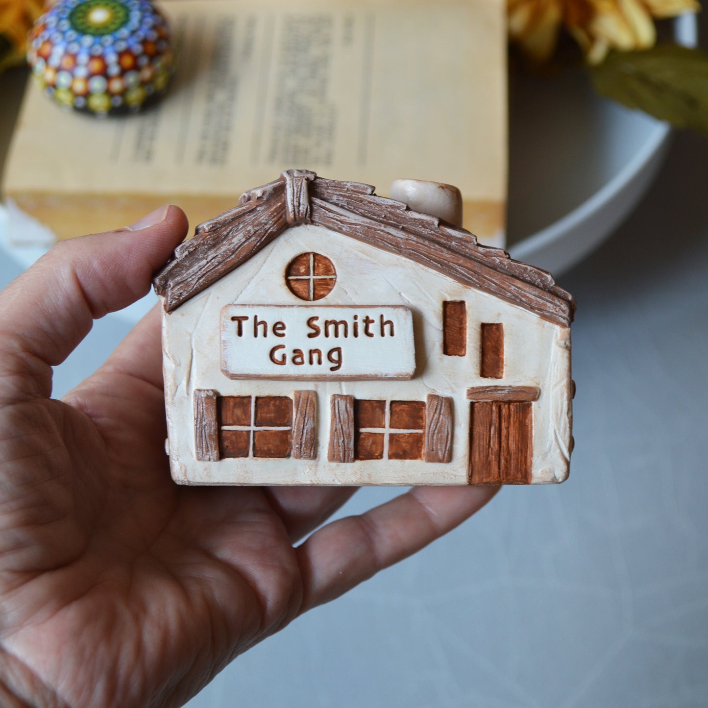 Custom Clay House, Personalized with your Name