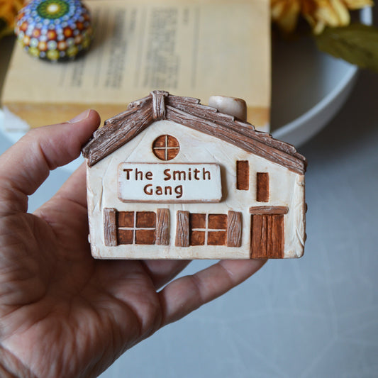 Custom Clay House, Personalized with your Name