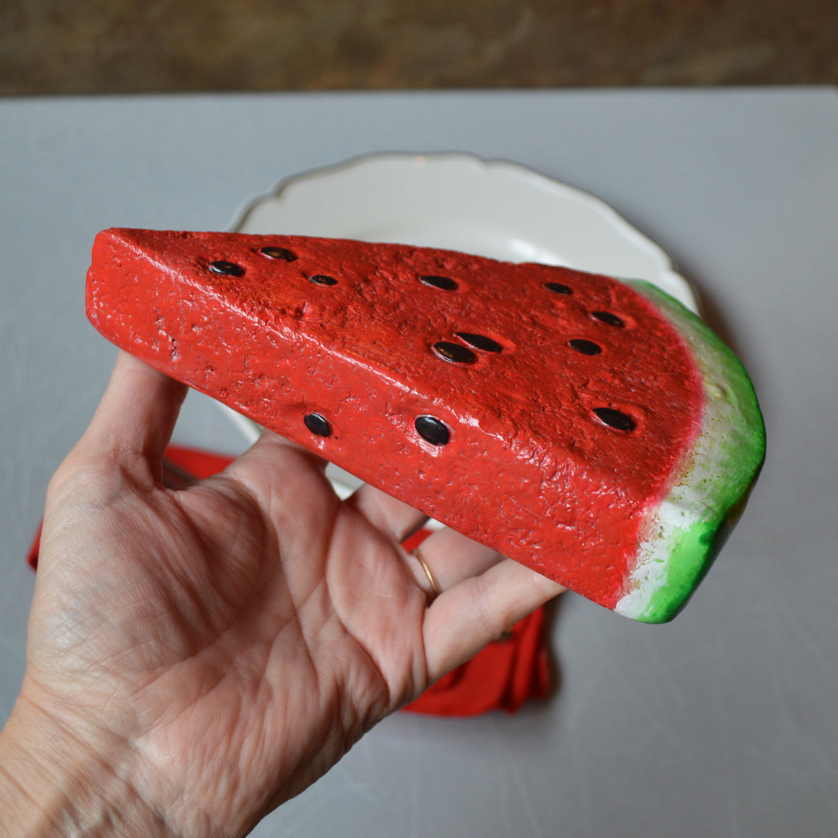 Watermelon Wall Sculpture Food Art Kitchen Decor