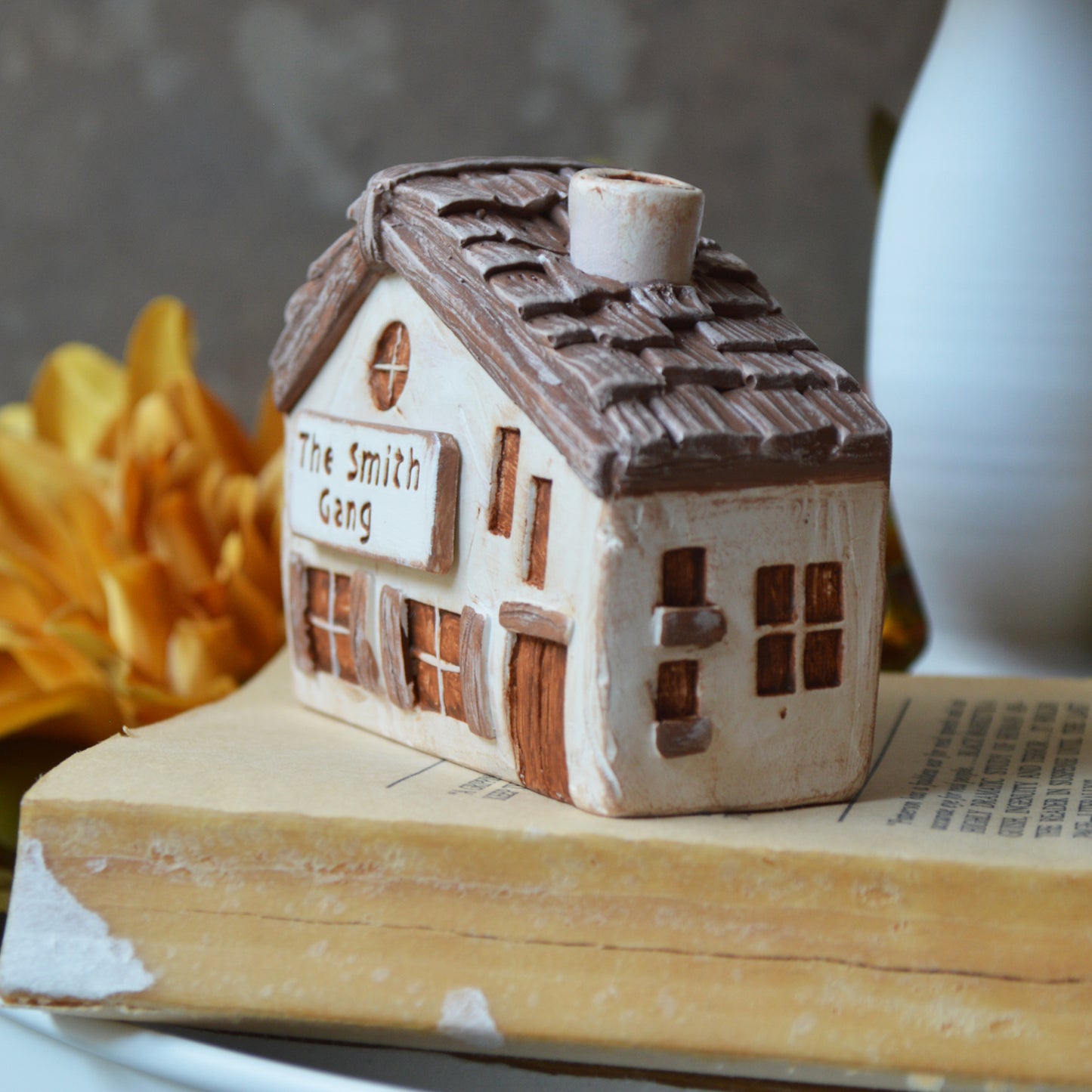 Custom Clay House, Personalized with your Name